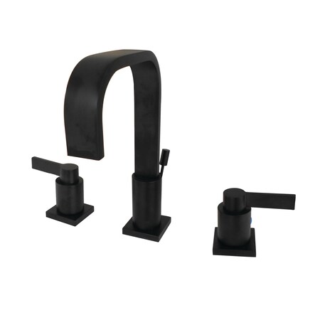 Fauceture NuvoFusion Widespread Bathroom Faucet, Matte Black FSC8960NDL
